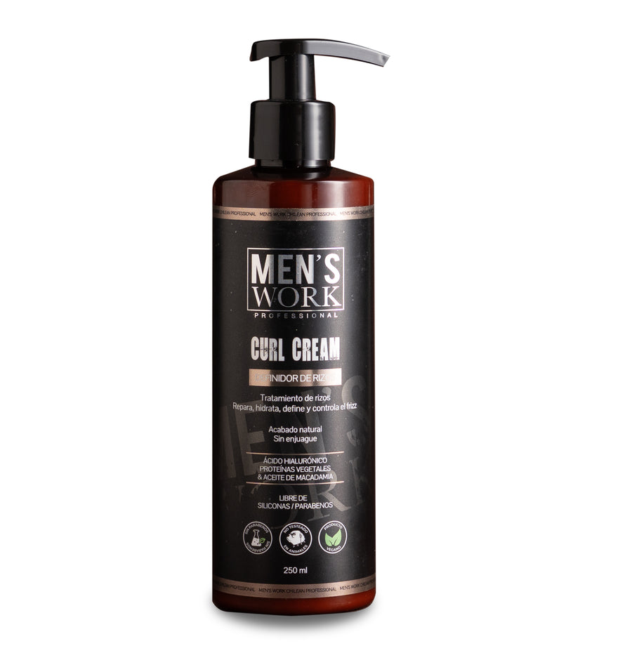 TRATAMIENTO DEFINIDOR DE RIZOS CURL CREAM MEN'S WORK